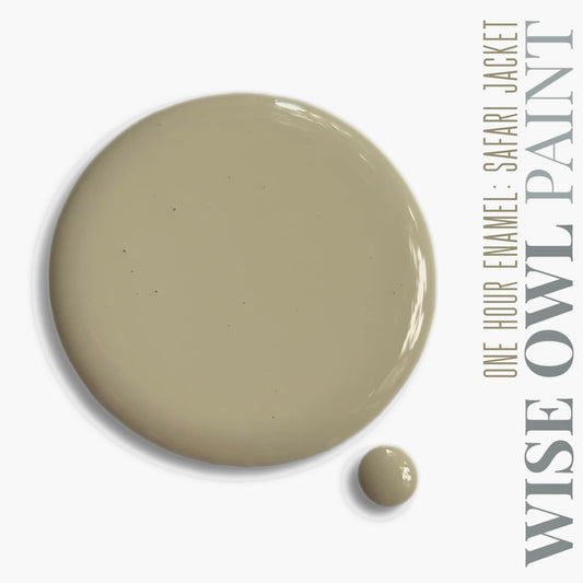safari jacket paint swatch from wise owl paint one hour enamel wilderness collection